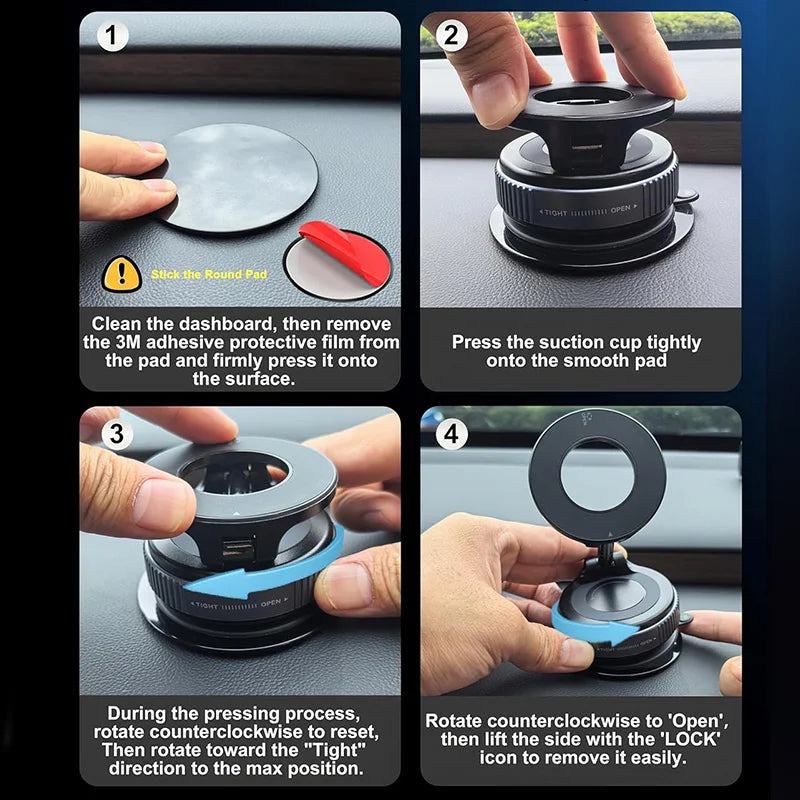 MagHold 360 - Magnetic Car Phone Mount